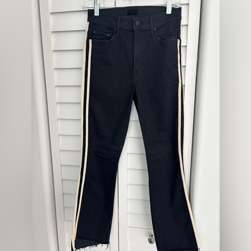 Mother jeans the insider crop step fray